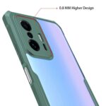 Shock Proof Clear Protective Back Case for Xiaomi Mi 11T | Mi 11T Pro - AirEDGE Technology | 360 Degree Camera Protection | Transparent Hybrid Back Case Mobile Cover - Green - Image 4