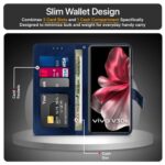 Shock Proof Flip Cover Back Case for Vivo V30E 5G | Magnetic Wallet Leather Case with Stand - Image 7