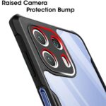 Shock Proof Clear Back Case Mobile Cover for Motorola Moto Edge 20 Lite | Edge 20 Fusion (Hard | Hybrid PC + TPU | Full Armour Device & Camera Protection | Black) - Image 3