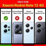 Crystal Clear Transparent Back Case Cover for Xiaomi Redmi Note 12 4G | Full Device & Camera Protection Shockproof TPU | Flexible Silicone Back Cover Case Transparent - Image 3