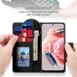 Shock Proof Flip Cover Back Case for Xiaomi Redmi Note 12 4G | Magnetic Wallet Leather Case with Stand - Image 7
