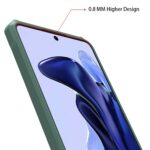Shock Proof Clear Protective Back Case for Xiaomi Mi 11T | Mi 11T Pro - AirEDGE Technology | 360 Degree Camera Protection | Transparent Hybrid Back Case Mobile Cover - Green - Image 5
