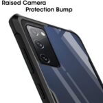 Shockproof Clear Protective Back Case for Samsung Galaxy S20 FE | S20 FE 5G - AirEDGE Technology | 360 Degree Camera Protection | Transparent Hybrid Back Case Mobile Cover - Black - Image 4