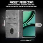 Shock Proof Flip Cover Back Case for Realme Narzo 70 | Magnetic Wallet Leather Case with Stand - Image 7