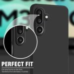 Back Cover for Samsung Galaxy M36 5G | Samsung Galaxy F36 5G | Ultra Slim Soft Rubberised Case (Black) - Image 8