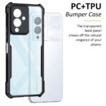 kelpuj TPU+PC Shock Proof Clear Protective Back Case for Infinix Note 12 5G - Airedge Technology | 360 Degree Camera Protection | Transparent Hybrid Back Case Mobile Cover - Black - Image 6
