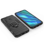 Shock Proof Back Case Mobile Cover for Realme 5 | 5I | 5S | Narzo 10 | Back Cover Case (Tough Armor | Hybrid PC + TPU | Ring Holder & in-Built Kickstand | Black) - Image 4