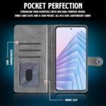 Shock Proof Flip Cover Back Case for Redmi Note 14 Se 5G | Magnetic Wallet Leather Case with Stand - Image 7