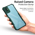 TPU+PC Shock Proof Clear Protective Back Case for Samsung Galaxy M13 5G Airedge Technology | 360 Degree Camera Protection | Transparent Hybrid Back Case Mobile Cover Green - Image 8