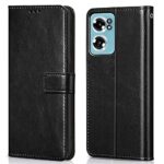Shock Proof Flip Cover Back Case for 1+ Oneplus Nord Ce 2 5G | Magnetic Wallet Leather Case with Stand