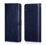 Shock Proof Flip Cover Back Case for Vivo Y91I | Magnetic Wallet Leather Case with Stand