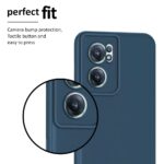 kelpuj Back Case Cover for 1+ Nord CE 2 5G Slim Ultra Soft Rubberised | Inner Velvet Fabric Lining | Matte Silicone Flexible Camera Protection Back Case for 1+ OnePlus Nord CE 2 5G - Blue - Image 8