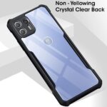 Shock Proof Clear Back Case Mobile Cover for Motorola Moto Edge 20 Lite | Edge 20 Fusion (Hard | Hybrid PC + TPU | Full Armour Device & Camera Protection | Black) - Image 2