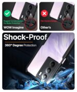 Shock Proof Clear Protective Back Case for Realme C75 5G | Realme C73 5G | Realme Narzo 80 Lite 5G | 360 Degree Camera Protection | Transparent Hybrid Back Case Mobile Cover - Black - Image 5