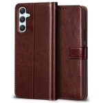 Shock Proof Flip Cover Back Case for Samsung Galaxy A54 5G | Magnetic Wallet Leather Case with Stand - Image 5