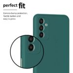 Back Cover for Samsung Galaxy A04s | Ultra Slim Soft Rubberised Case | Inner Velvet Fabric Lining | Matte Silicone Flexible Mobile Case | Camera Protection - Green - Image 5