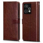 Shock Proof Flip Cover Back Case for Hmd Crest Max 5G | Magnetic Wallet Leather Case with Stand