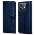 Shock Proof Flip Cover Back Case for Oppo A3X 5G | Magnetic Wallet Leather Case with Stand