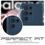 Back Cover for Samsung Galaxy S22 Ultra 5G | Ultra Slim Soft Rubberised Case (Blue) - Image 5