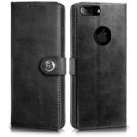 Shock Proof Flip Cover Back Case for Apple Iphone 7 Plus | Magnetic Wallet Leather Case with Stand