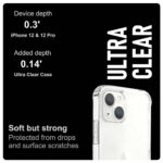 Ultra-Hybrid Crystal Clear Back Case Cover for Apple iPhone 14 | Hard Back | Slim Fit Shockproof Design | Camera Protection Bump | Back Cover Case (PC,TPU | Transparent) - Image 6