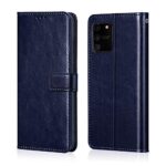 Shock Proof Flip Cover Back Case for Samsung Galaxy S10 Lite | Magnetic Wallet Leather Case with Stand