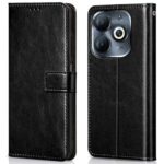Shock Proof Flip Cover Back Case for Infinix Smart 8 Hd | Magnetic Wallet Leather Case with Stand