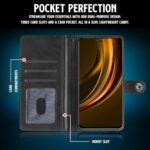 Shock Proof Flip Cover Back Case for Realme 13 Plus 5G | Magnetic Wallet Leather Case with Stand - Image 7