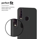 Ultra Slim Matte Shockproof Soft Silicone Back Case Cover for Vivo Y12 | Y15 | Y17- Pitch Black - Image 8