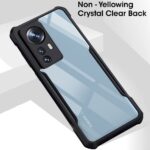 TPU+PC Crystal Clear Xiaomi 12 Pro 5G Back Cover Case|360 Degree Protection|Shock Proof Design|Transparent Back Cover Case for Mi Xiaomi 12 Pro 5G (Black Bumper) - Image 3