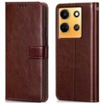 Shock Proof Flip Cover Back Case for Infinix Note 30 5G | Magnetic Wallet Leather Case with Stand