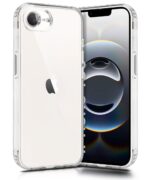 Transparent Back Cover Case for iPhone 16e | Raised Bumps for Full Device & Camera Protection Shockproof TPU Silicone Back Case Mobile Cover Transparent - Image 2