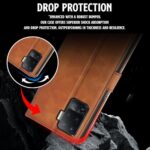 Shock Proof Flip Cover Back Case for Oppo F19 Pro | Magnetic Wallet Leather Case with Stand - Image 7