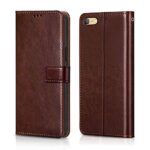 Shock Proof Flip Cover Back Case for Oppo A71 | Magnetic Wallet Leather Case with Stand