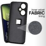 Slim Ultra Soft Rubberised Back Cover for 1+ OnePlus Nord CE 3 Lite 5G | Inner Velvet Fabric Lining | Matte Silicone Flexible Camera Protection Back Case - Black - Image 7