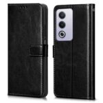Shock Proof Flip Cover Back Case for Oppo A3 Pro 5G | Magnetic Wallet Leather Case with Stand