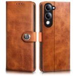 Shock Proof Flip Cover Back Case for Vivo T4 Lite 5G | Magnetic Wallet Leather Case with Stand