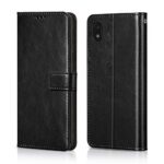 Shock Proof Flip Cover Back Case for Samsung Galaxy M01 Core | Magnetic Wallet Leather Case with Stand