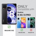 kelpuj Shock Proof Back Case Mobile Cover for Realme 8 | 8 Pro | Bumper Back Cover Case (Tough Armor | Hybrid PC + TPU | Full Protection with Ring Holder & in-Built Kickstand | Black) - Image 3