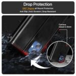 Shock Proof Flip Cover Back Case for Samsung Galaxy F05 | Magnetic Wallet Leather Case with Stand - Image 7