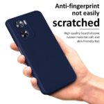 Back Cover for Oppo A57 4G 2022 | Oppo A77 4G | Ultra Slim Soft Rubberised Case | Inner Velvet Fabric Lining | Matte Silicone Flexible Mobile Case | Camera Protection - Blue - Image 4