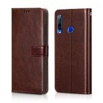 Shock Proof Flip Cover Back Case for Honor 20I | Magnetic Wallet Leather Case with Stand