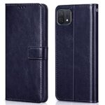 Shock Proof Flip Cover Back Case for Oppo A16K | Magnetic Wallet Leather Case with Stand