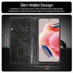 Shock Proof Flip Cover Back Case for Xiaomi Redmi Note 12 4G | Magnetic Wallet Leather Case with Stand - Image 7