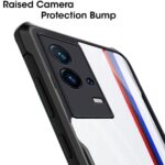 Shock Proof Clear Back Cover Case Mobile Cover for iQOO 9 5G (Hard | Hybrid PC + TPU | Full Armour Device & Camera Protection | Black) - Image 4