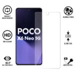Unbreakable Nano Film Glass Screen Protector for Poco X6 Neo 5G [ Flexible like a Screen Guard, Harder than a Tempered Glass ]  Pack Of 2 - Image 3