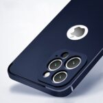 Silicone Soft Sili Cone Cover Compatible with iPhone 13 Pro | All Sides Protection 360 Degree with Anti-Dust Plug | Shockproof Slim Back Cover Case for Apple iPhone 13 Pro - Navy Blue - Image 3