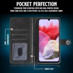 Shock Proof Flip Cover Back Case for Samsung Galaxy M34 5G | Magnetic Wallet Leather Case with Stand - Image 7
