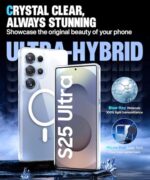 UltraHybrid Back Case Cover for Samsung Galaxy S25 Ultra 5G | Compatible with MagSafe | Drop and Camera Protection | Shock Proof Crystal Clear Mobile Back Case (PC+TPU, Transparent) - Image 7