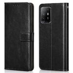 Shock Proof Flip Cover Back Case for Oppo F19 Pro Plus | Magnetic Wallet Leather Case with Stand